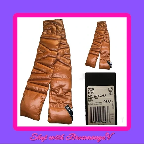 Ivy Park x Adidas scarf padded Insulated Wild Brown - Picture 5 of 6